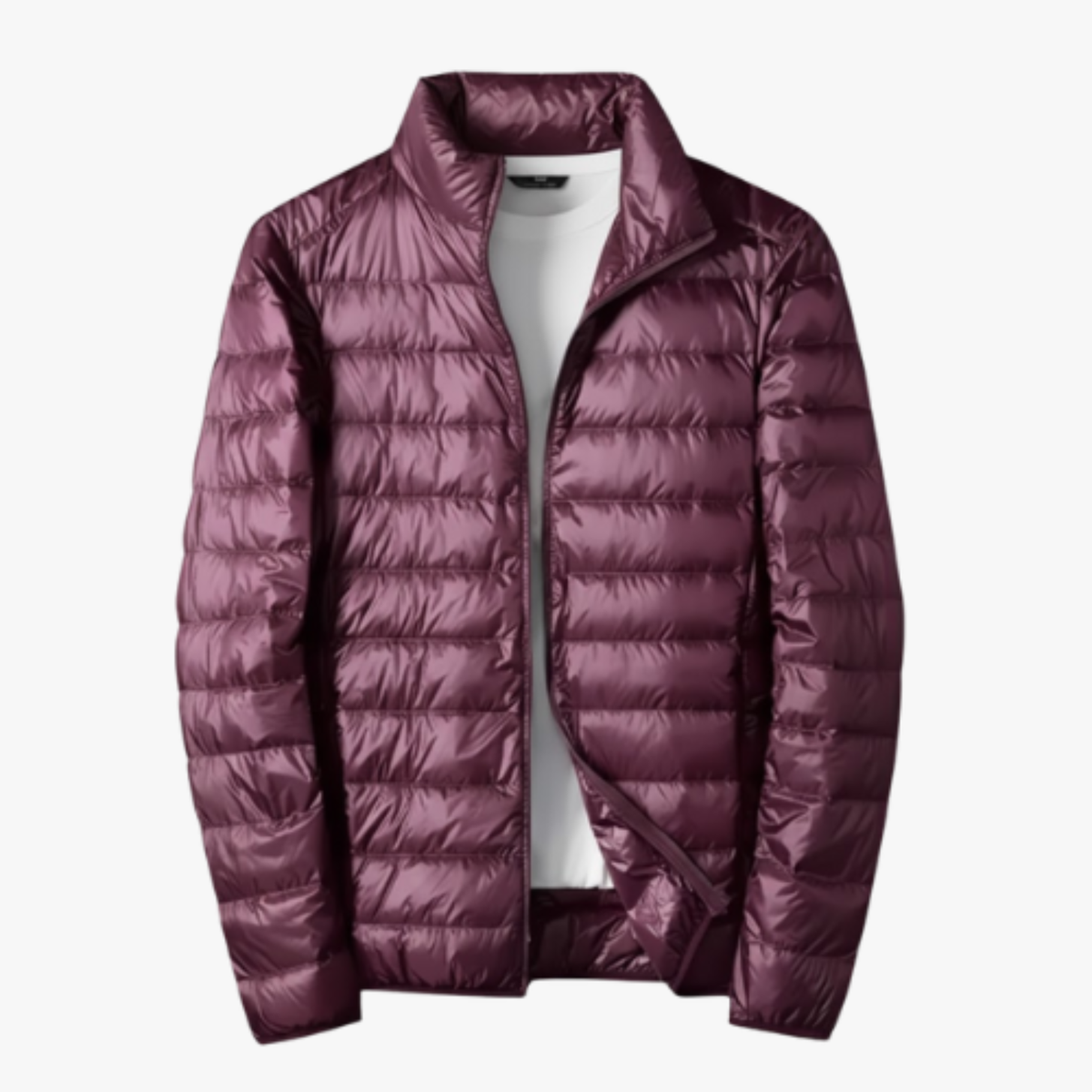 Men's Ultralight Packable Puffer Jacket with Duck Down Fill and Waterproof Shell