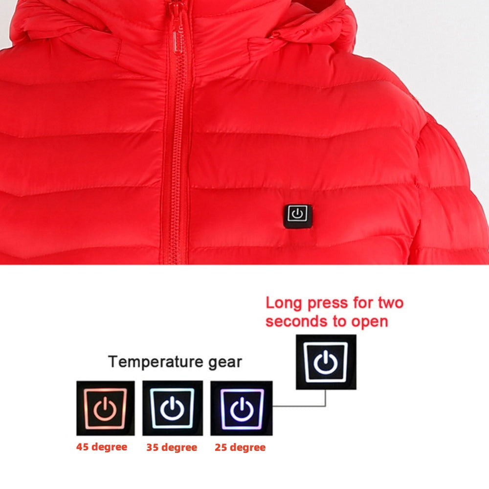 USB Heated Jacket for Men - Electric Thermal Coat