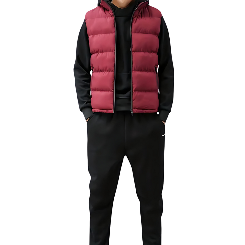 Men's Quilted Gilet Vest Sleeveless Layering Jacket Bodywarmer