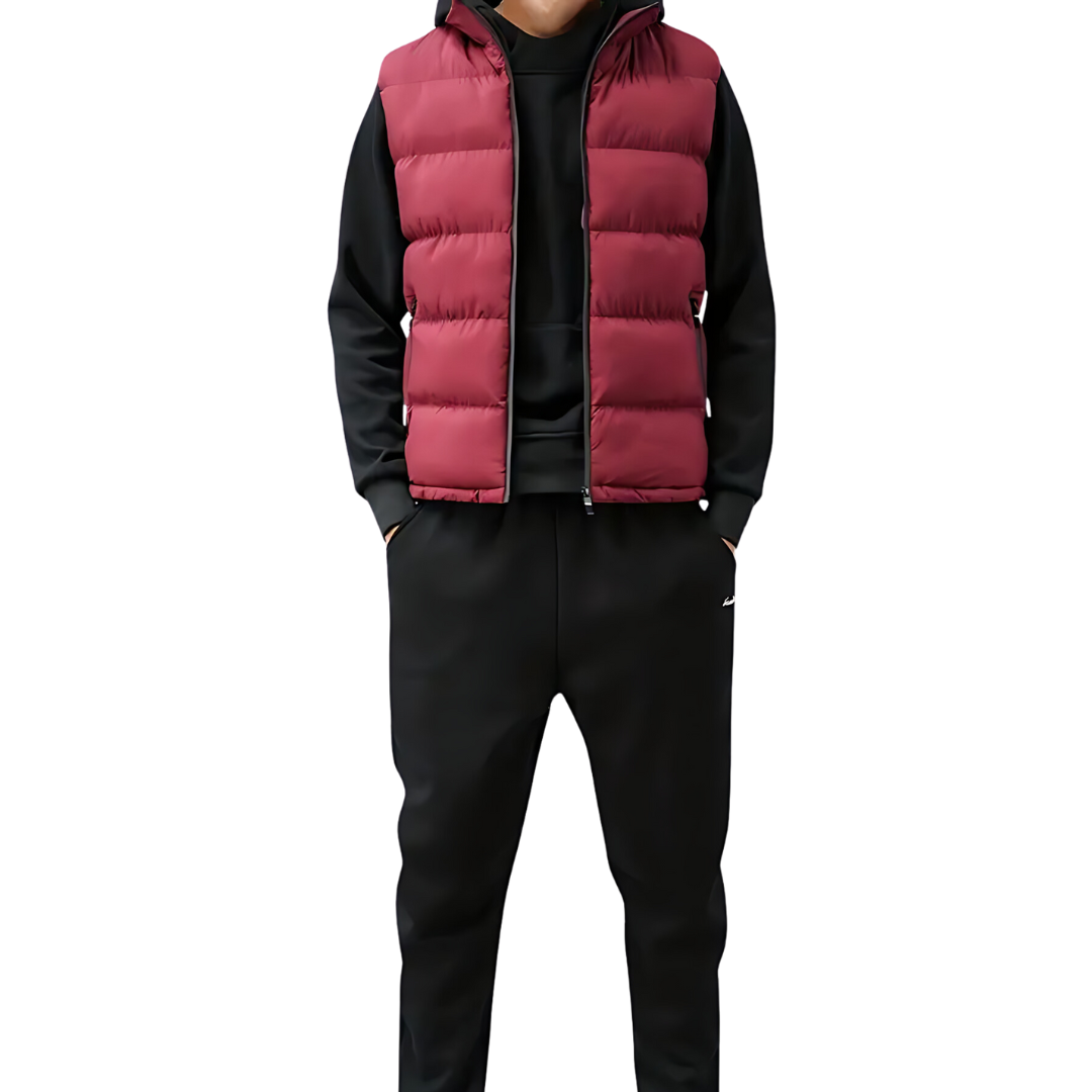 Men's Quilted Gilet Vest Sleeveless Layering Jacket Bodywarmer