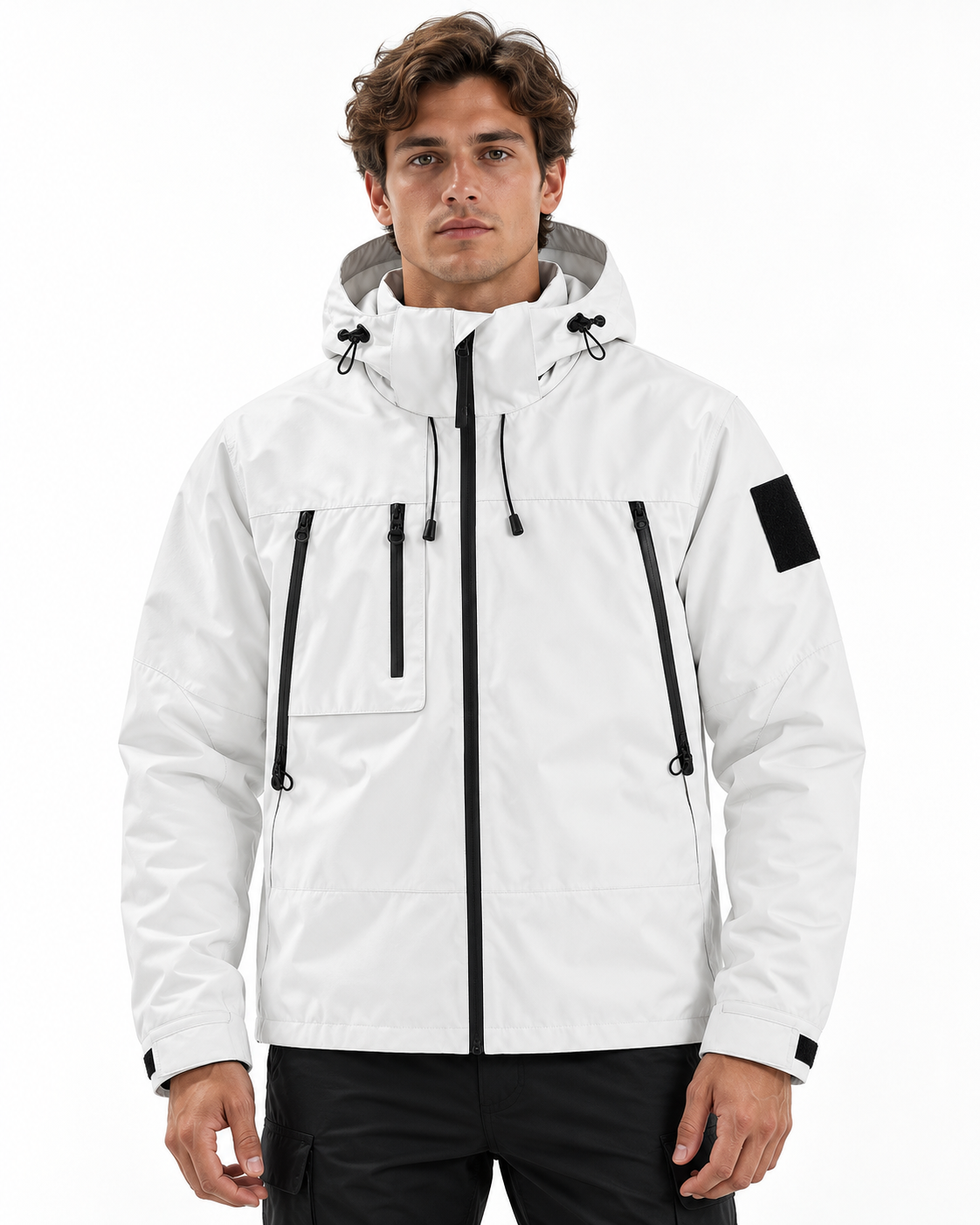 Men's Lightweight Waterproof Hooded Rain Jacket