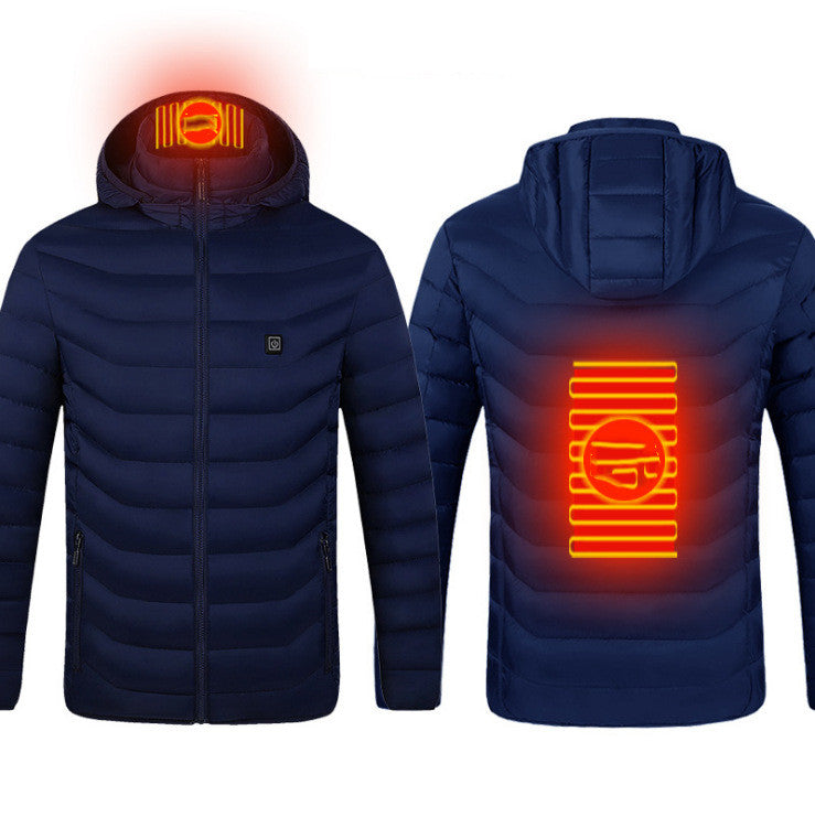 USB Heated Jacket for Men - Electric Thermal Coat