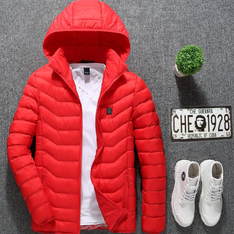 USB Heated Jacket for Men - Electric Thermal Coat