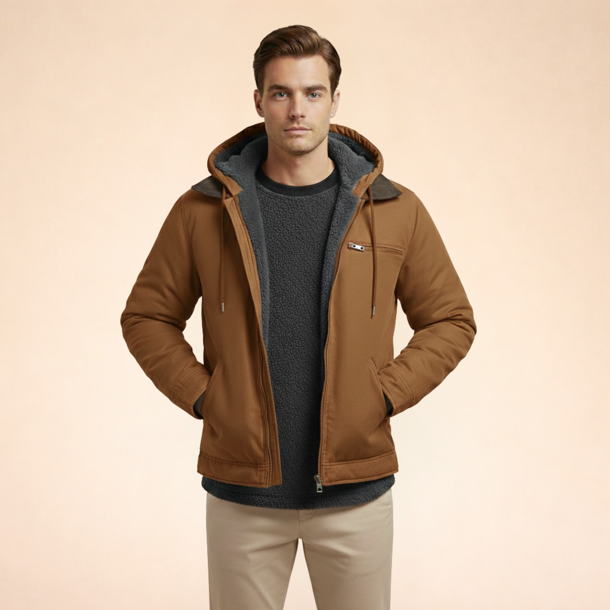 Men's Waterproof Modern Jacket | Stylish Comfortable Outdoor Coat