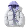 Men's Puffer Jacket Warm Insulated Winter Coat Padded Casual