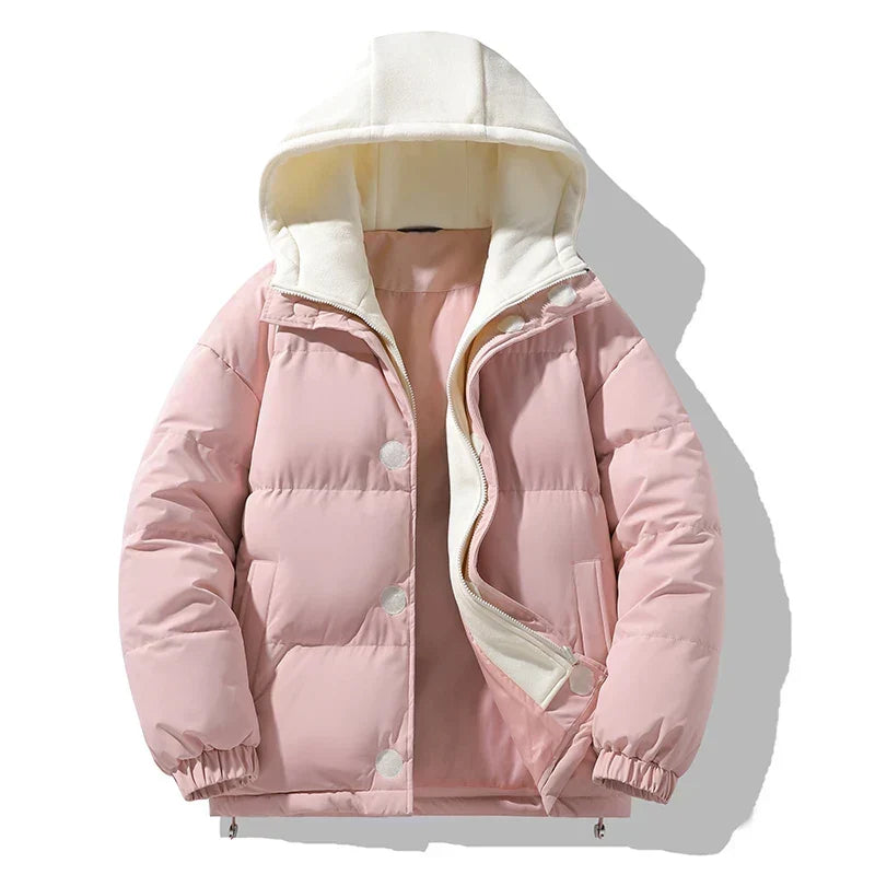 Men's Puffer Jacket Warm Insulated Winter Coat Padded Casual