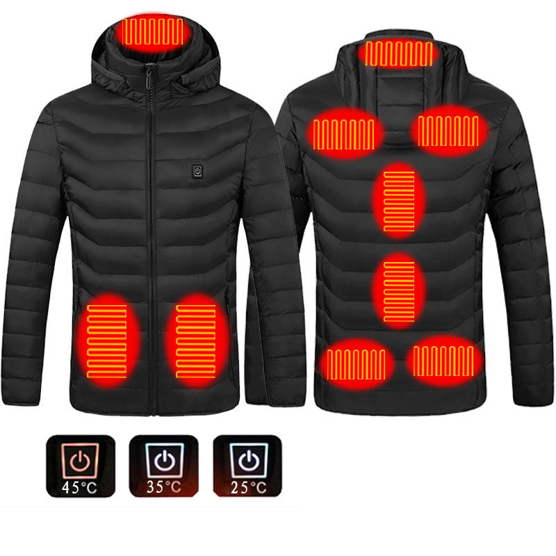 USB Heated Jacket for Men - Electric Thermal Coat