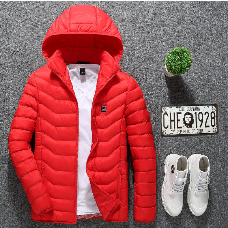 USB Heated Jacket for Men - Electric Thermal Coat