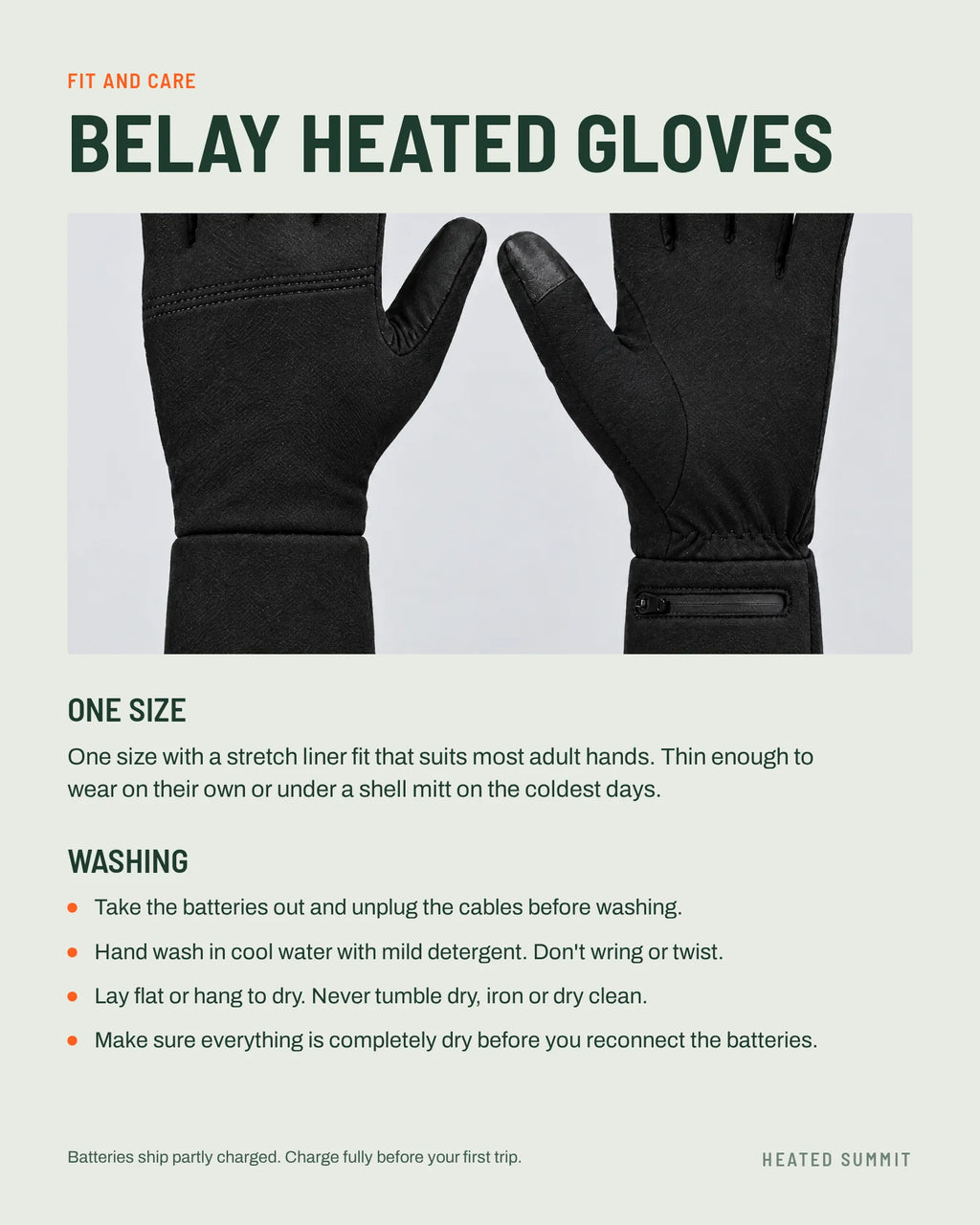 Belay Heated Gloves