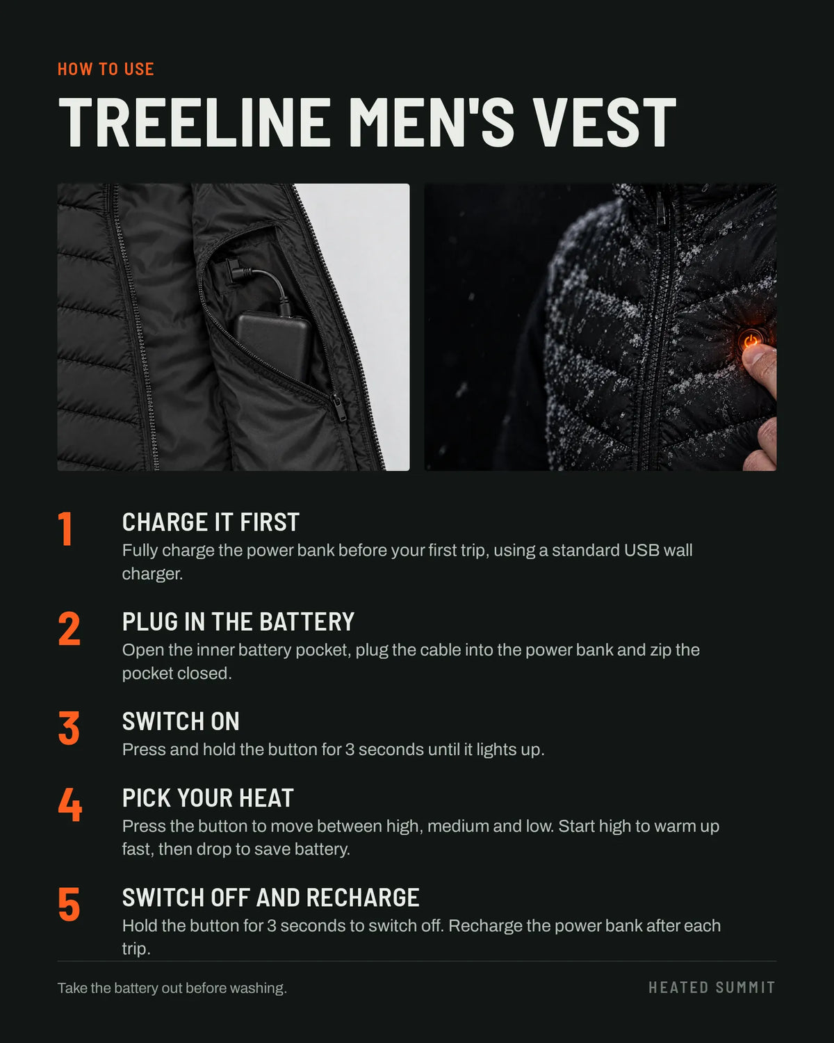 Treeline Men's Heated Vest