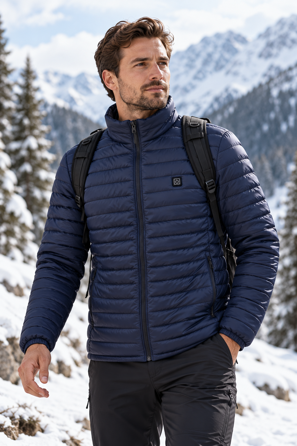 Men's Rechargeable Heated Jacket for Cold Weather