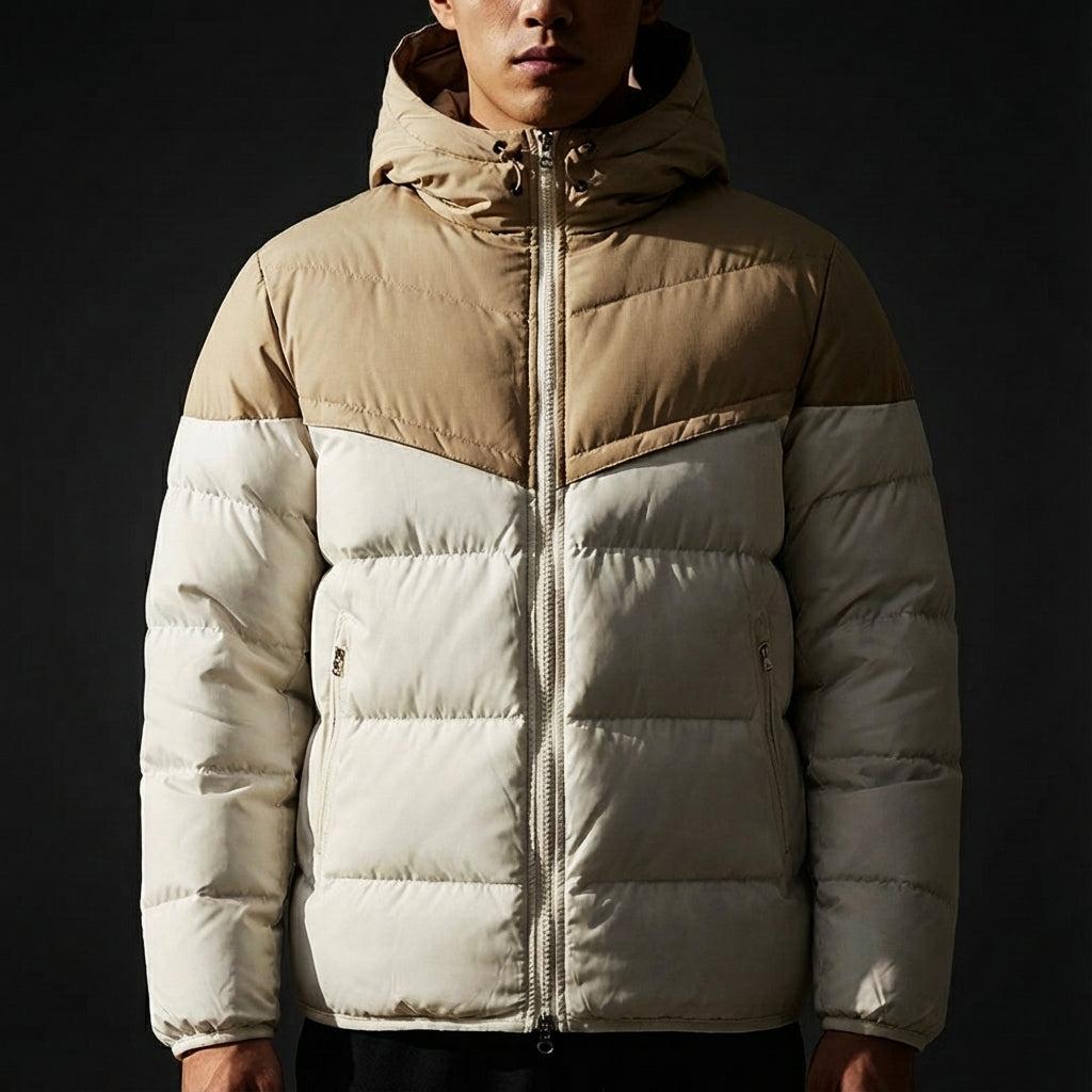 Men's Puffer Jacket Alpine Winter Coat Insulated Warm Outdoor