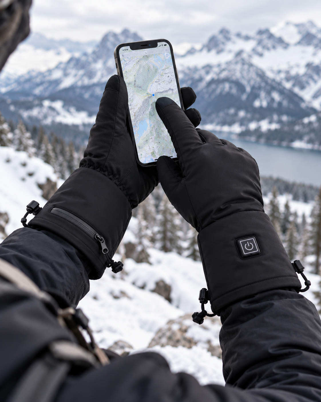 Rechargeable Heated Gloves for Winter Outdoor Use